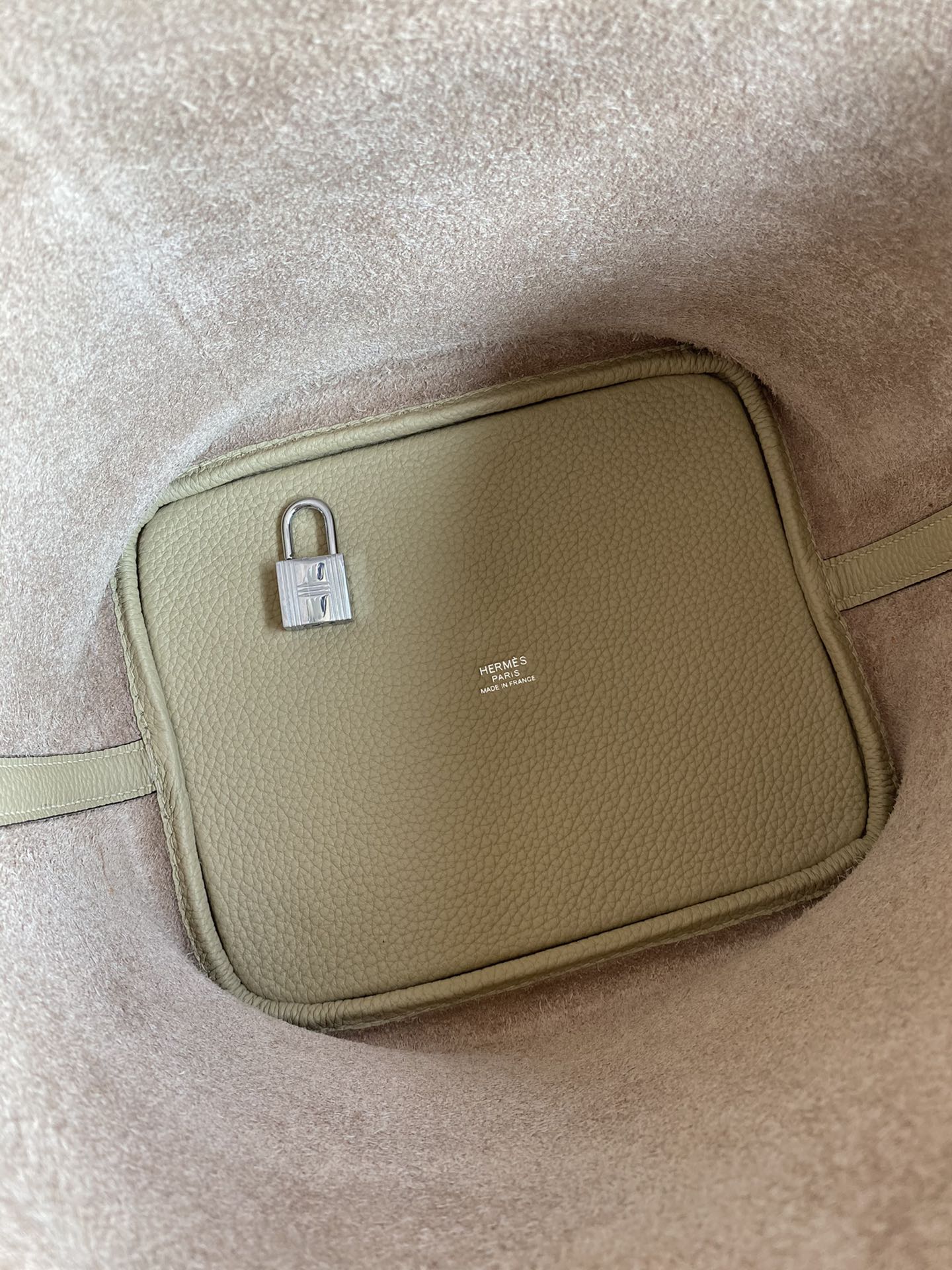 Hermes Picotin Lock 22 Bag In Gris Asphalte Clemence Leather